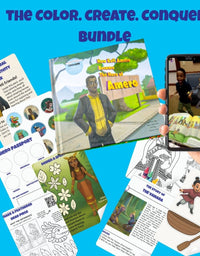 Color Create Conquer Bundle – AR Hero Storybook and Printable Activity Pack Celebrating Diverse Characters for Kids