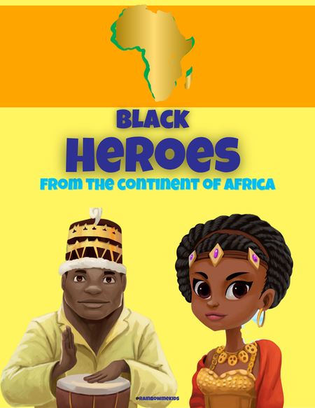 Free Printable Activity Pack Featuring Black Heroes for Kids- Mansa Musa, Queen Nzinga, and Yaa Asantewaa