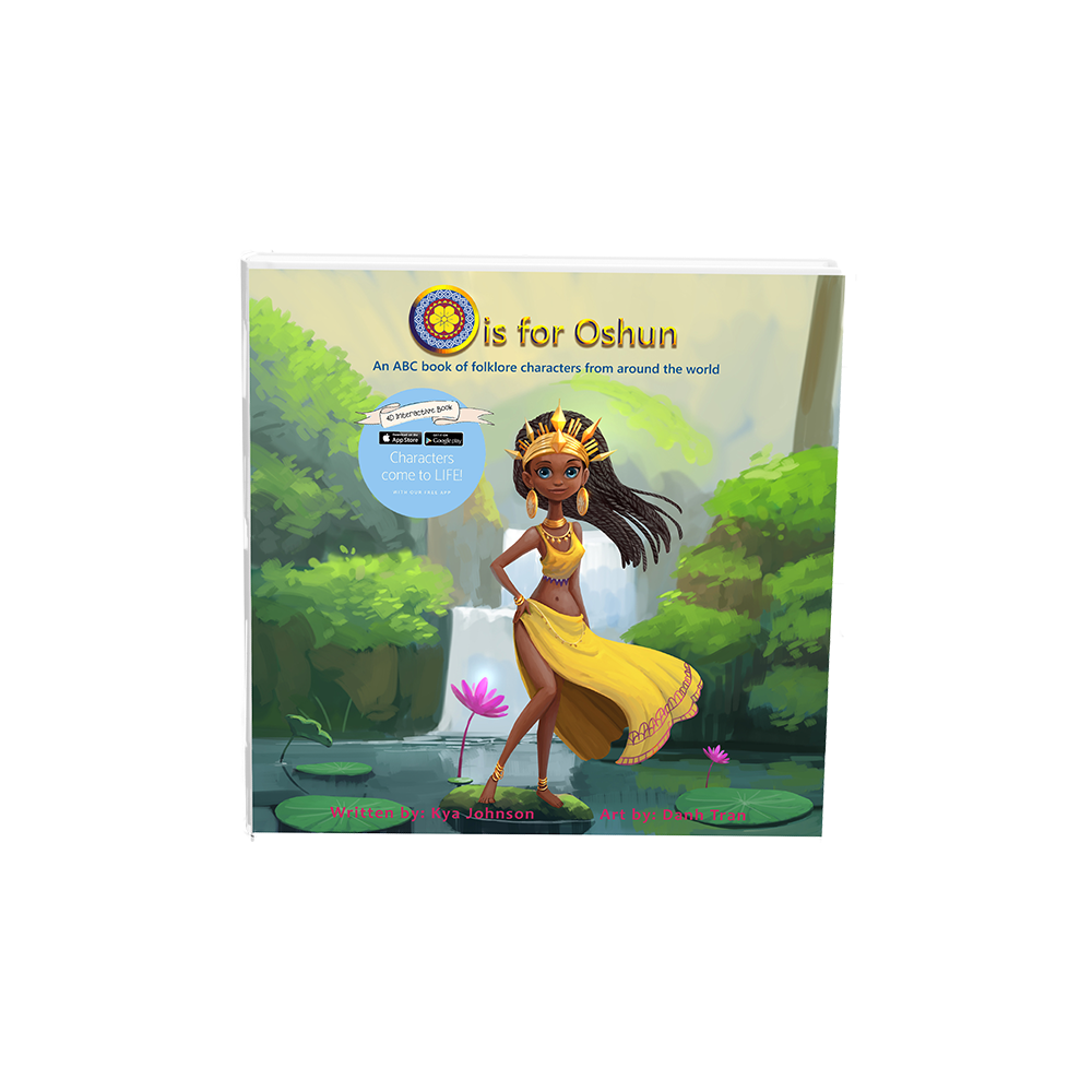 Augmented Reality App enabled 4D Magical Book: O is for Oshun