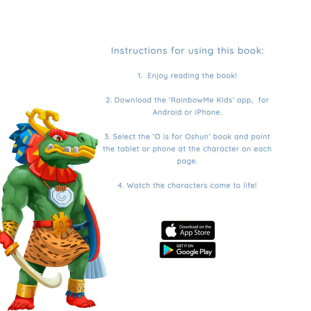 O is for Oshun-4D Magical Book-Children's Book-RainbowMe Incorporated