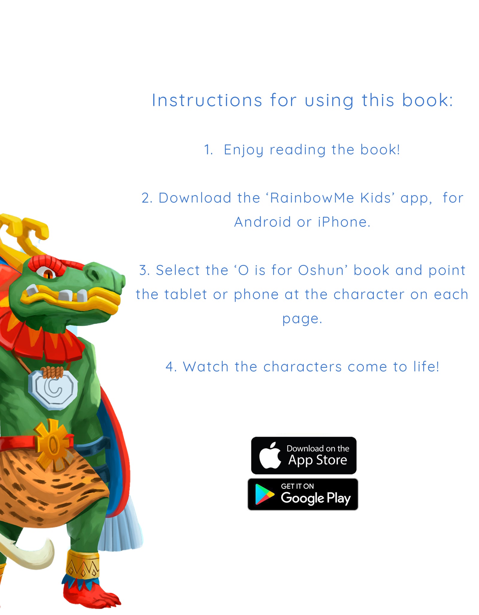 O is for Oshun-4D Magical Book-Children's Book-RainbowMe Incorporated